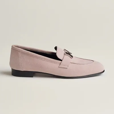 HERMES Paris Pink Loafers