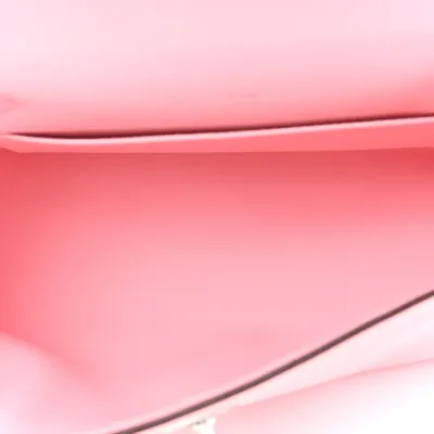 Hermès Kelly Pochette Clutch Rose Sakura Swift Leather Silver Hardware