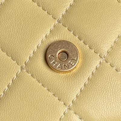 Chanel Yellow / Pink / Grey / Black Quilted Lambskin Leather Backpacks