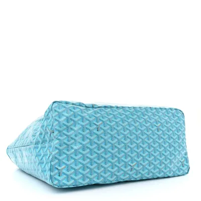 Goyard Saint Louis GM Balise Beach Towel Set Turquoise Goyardine Canvas