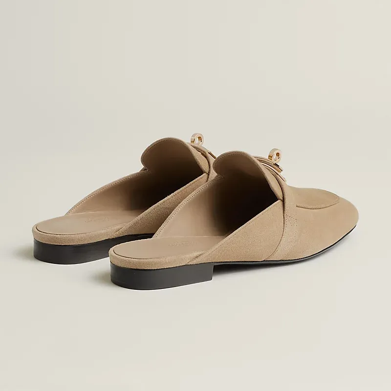 HERMES Oz Mule Beige color Slippers