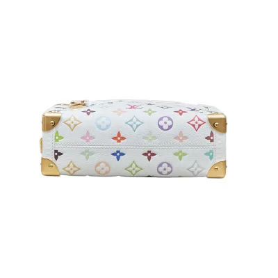Louis Vuitton x Murakami Takashi Side Trunk MM Multicolor White Gold Hardware