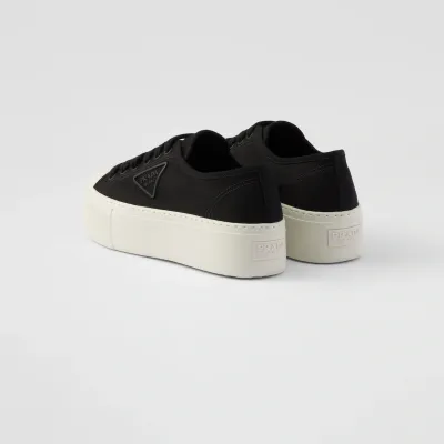 PRADA Black lace-up sneakers