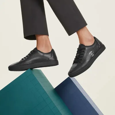 HERMES Get Sneakers Black Sports Shoes