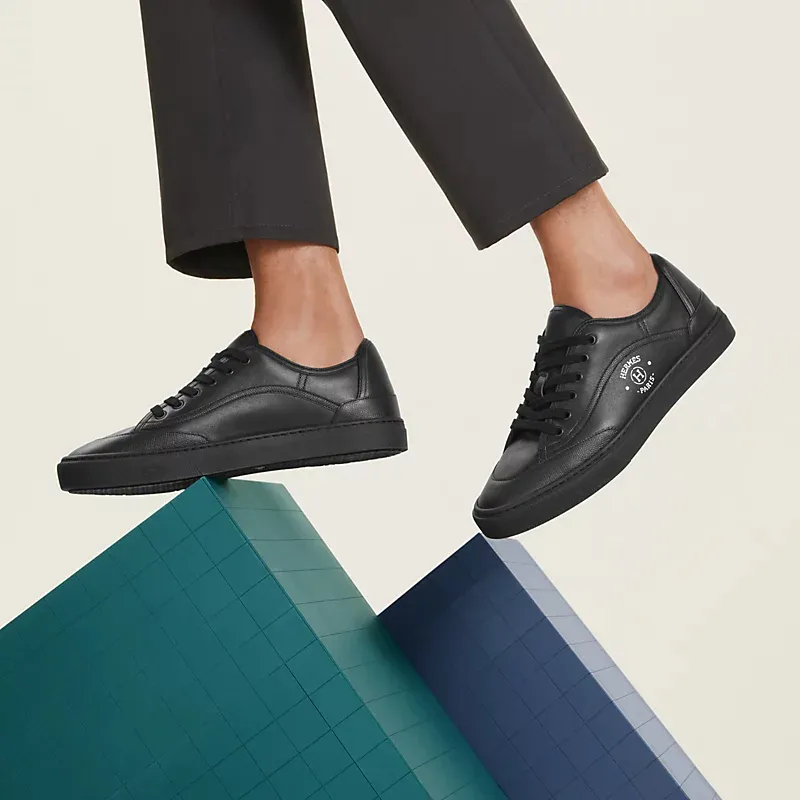 HERMES Get Sneakers Black Sports Shoes