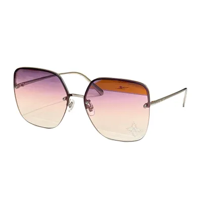 Louis Vuitton square frame glasses eggplant/red/brown/black/purple/blue orange color Size 63口17-142