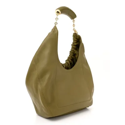 Loewe Squeeze Bag Medium Olive Nappa Leather
