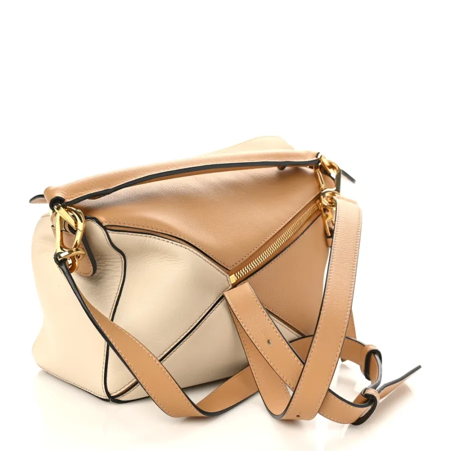 Loewe Puzzle Bag Small Dune Warm Desert Calfskin Leather