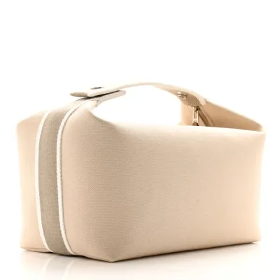 Hermès Bride-à-Brac Pouch Large Natural Canvas