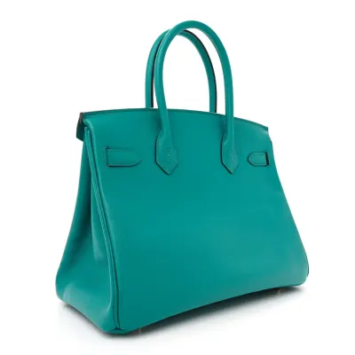 Hermès Birkin 30 Bleu Paon Epsom Leather Gold Hardware