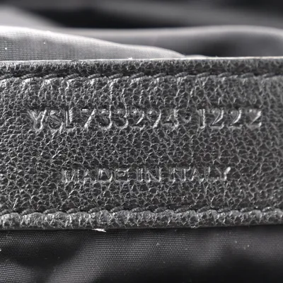 Saint Laurent Medium Le 5 À 7 Hobo Black Econyl Nylon Black Hardware