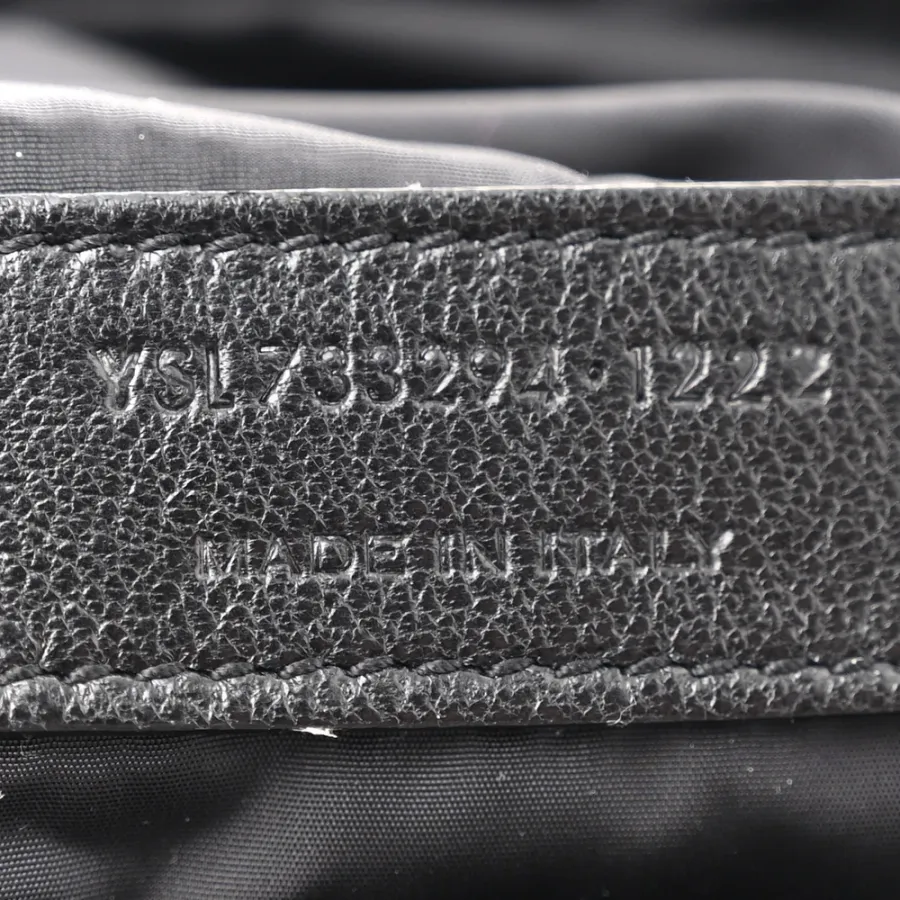 Saint Laurent Medium Le 5 À 7 Hobo Black Econyl Nylon Black Hardware