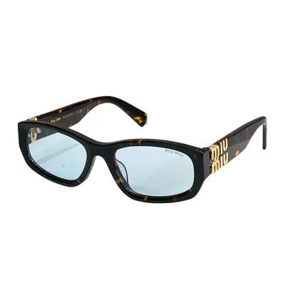 Miu Miu square frame glasses leopard brown/white/eggplant/black/pink/tawny/leopard blue color Size 57口20-140