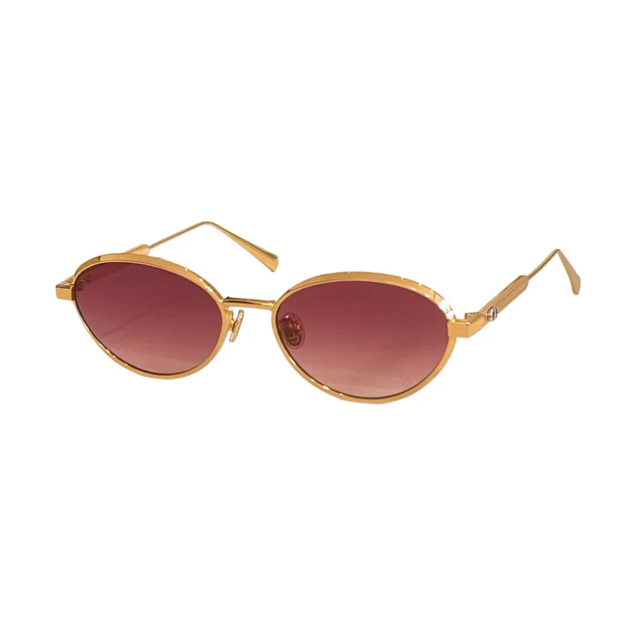 DIOR oval frame glasses gold black/gold brown/gold pink/silver black/gradient color of blue to orange Size 57口14-140