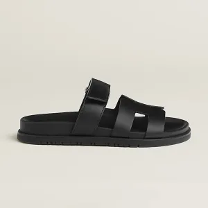 HERMES Chypre Black Slippers