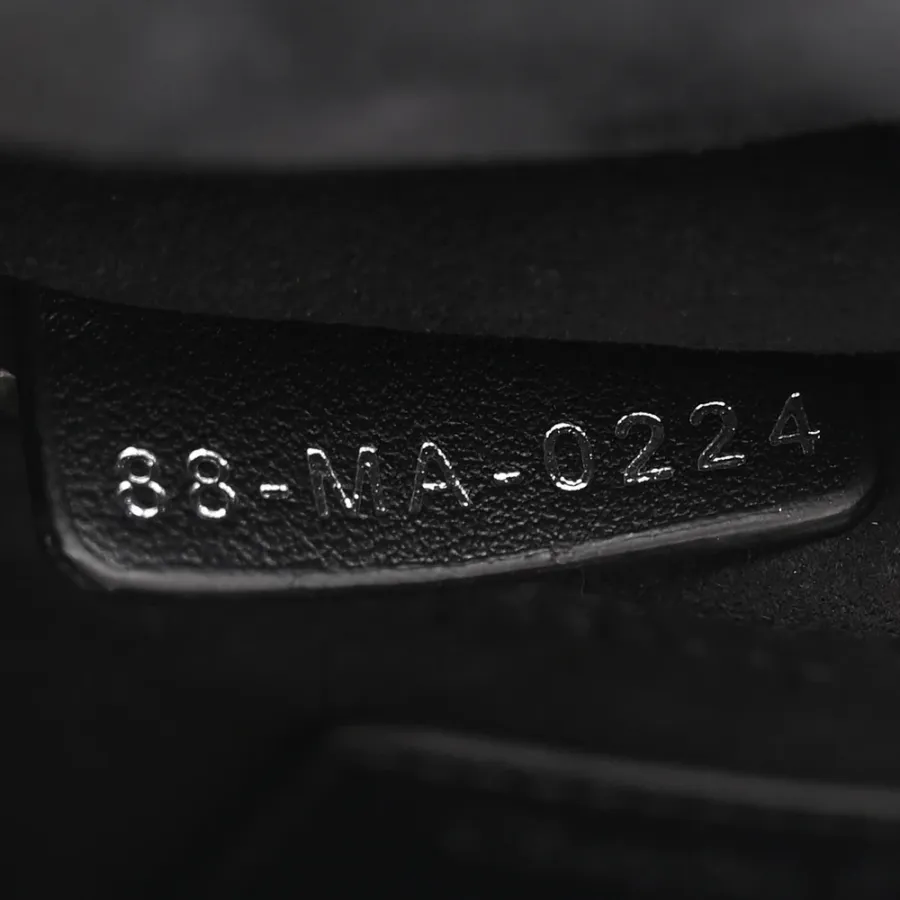 Dior Mini Lady Dior Black Cannage Lambskin Leather Silver Hardware