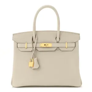 Hermès Birkin 30 Beton Togo Leather Gold Hardware