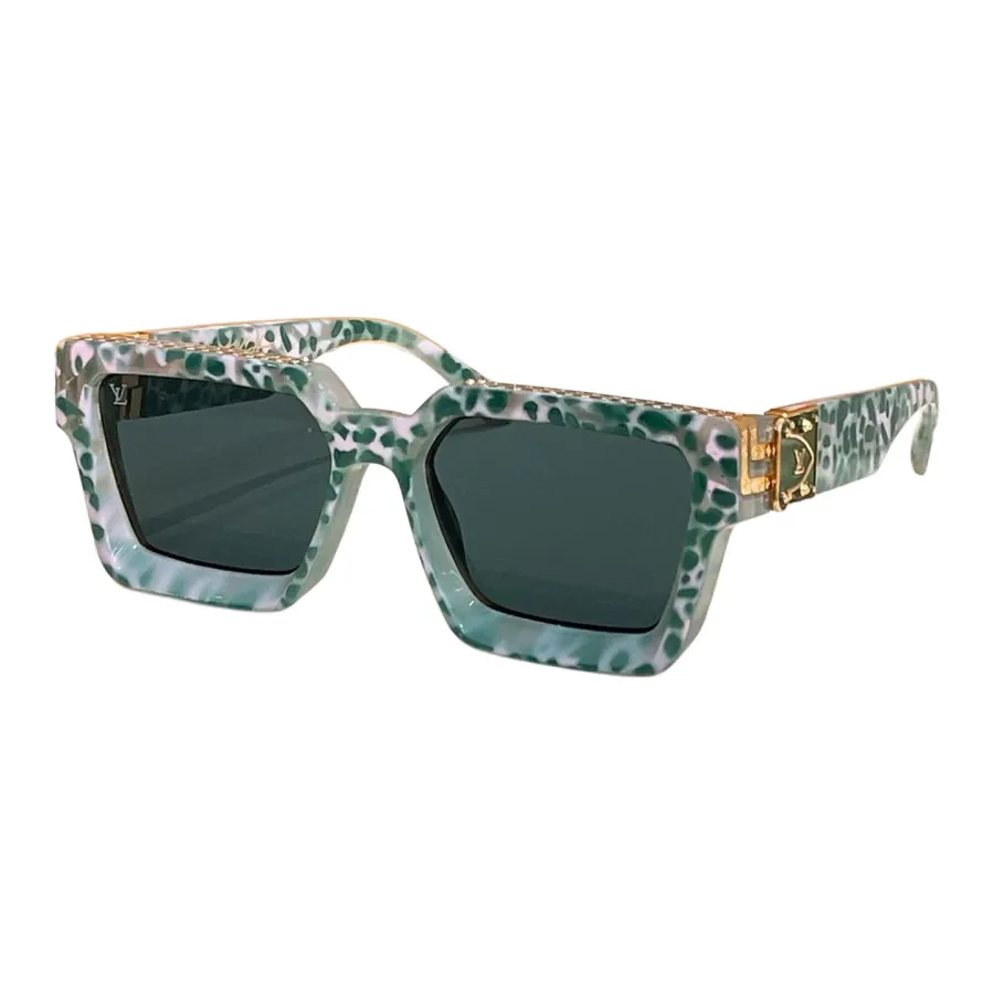 Louis Vuitton square frame glasses orange/green white/leopard blue/yellow/purple tawny/blue green/silver/sky blue/leopard blue/leopard brown/black orange/black gold/black color Size 51口20-140