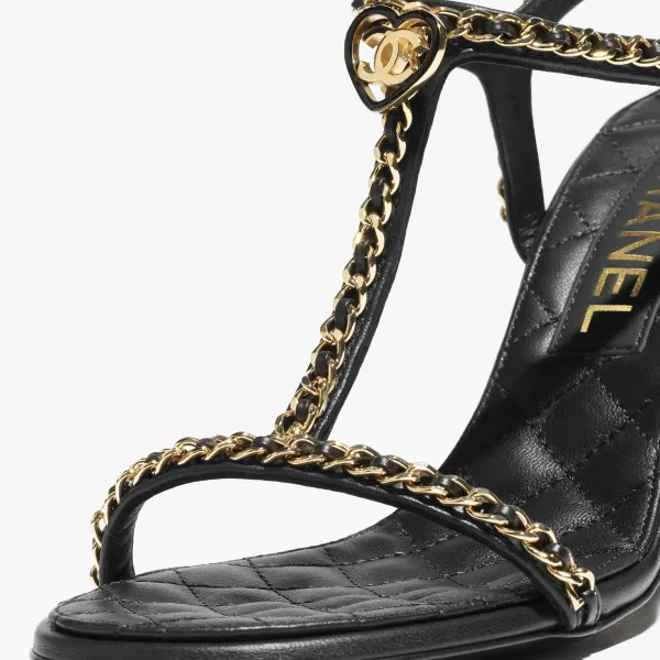 Chanel Black High Heels Sandal - Image 4