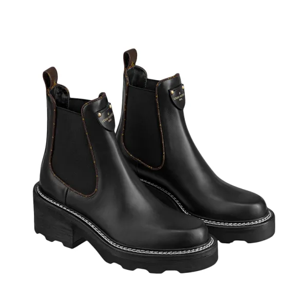 Louis Vuitton Chelsea black platform ankle boots - Image 2