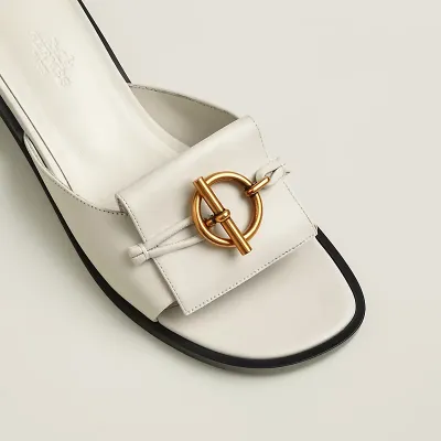 HERMES Isle  white Slippers