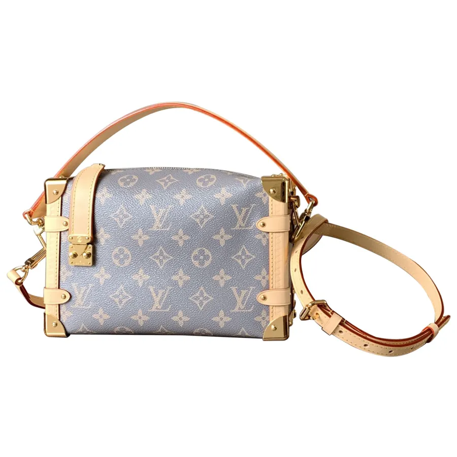 Louis Vuitton Side Trunk MM Monogram Canvas Brown/Grey Gold Hardware