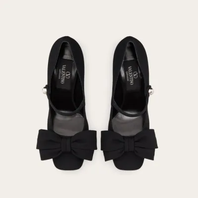 VALENTINO Suede Mary Jane Heels (heel height 10cm)