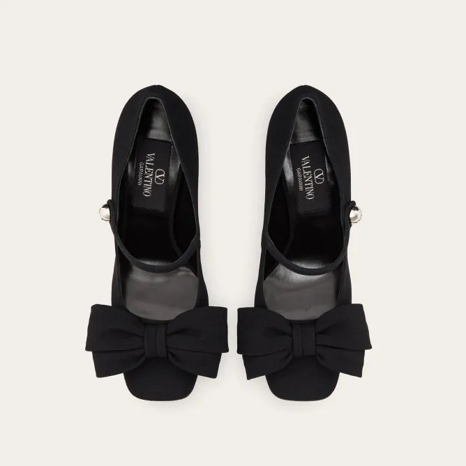 VALENTINO Suede Mary Jane Heels (heel height 10cm)