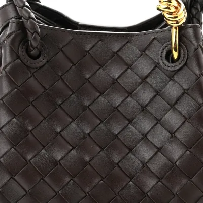 Bottega Veneta Small Intrecciato Parachute Shoulder Bag Fondant Nappa Leather