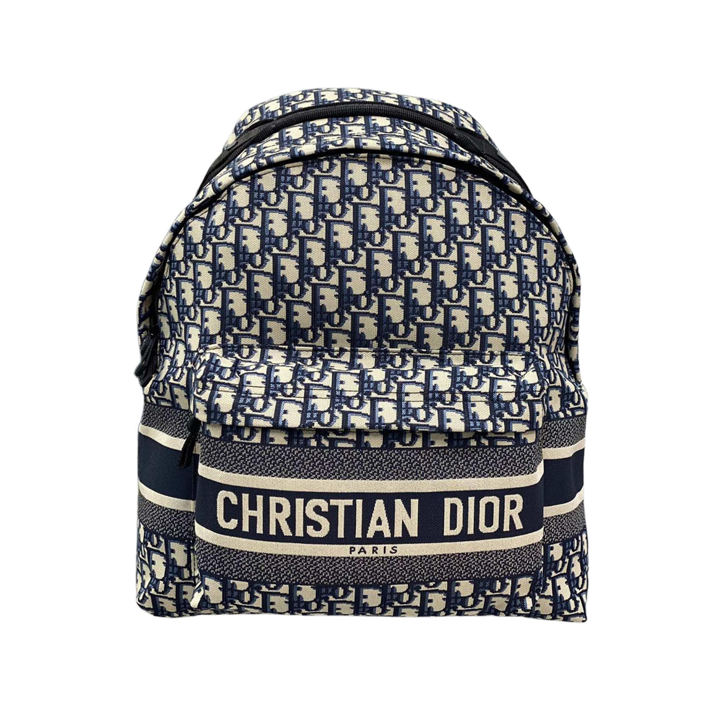 Mochila de Viagem Dior em Jacquard Oblique Azul Dior