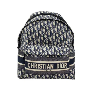 Dior Travel Backpack In Blue Dior Oblique Jacquard