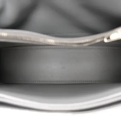 Balenciaga Small Crush Chain Bag Beige Quilted Crushed Calfskin Leather Silver Hardware