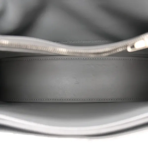 Balenciaga Small Crush Chain Bag Beige Quilted Crushed Calfskin Leather Silver Hardware - Image 7