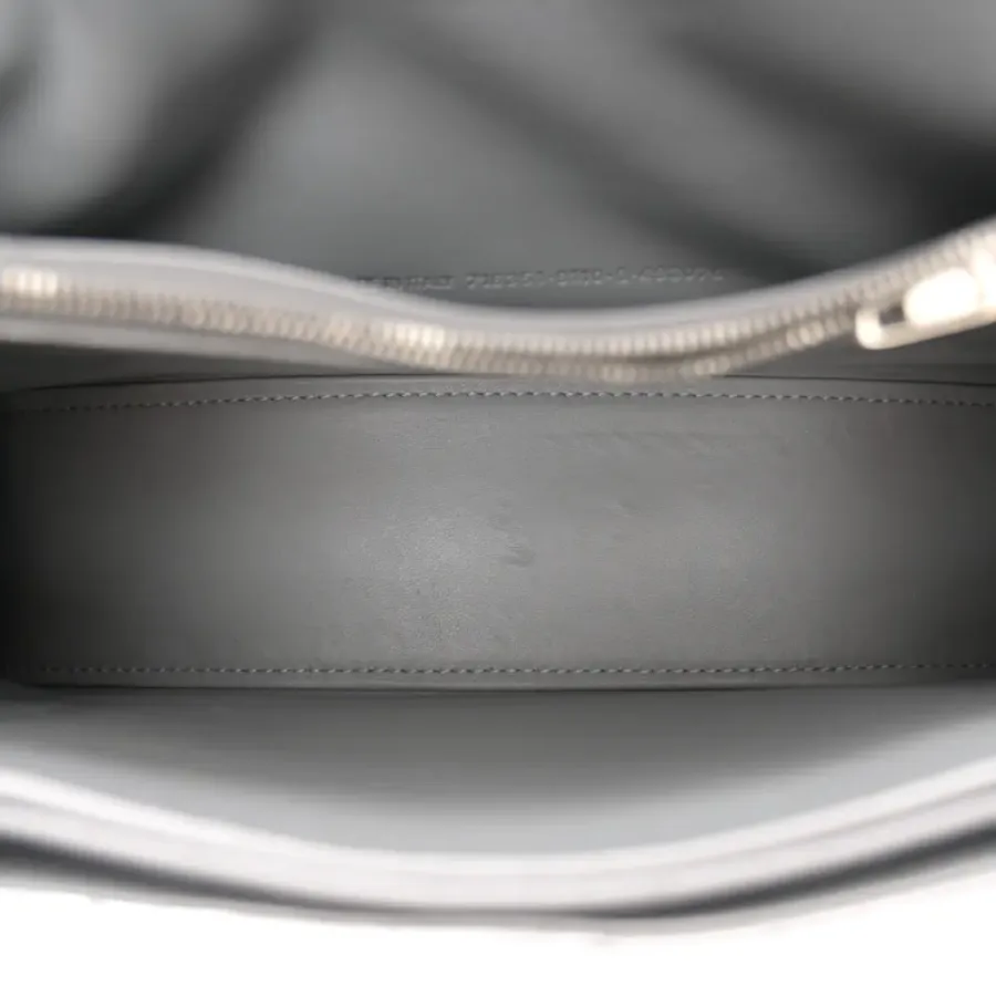 Balenciaga Small Crush Chain Bag Beige Quilted Crushed Calfskin Leather Silver Hardware