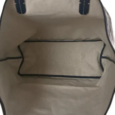 Goyard Saint Louis Tote PM Navy Goyardine Canvas