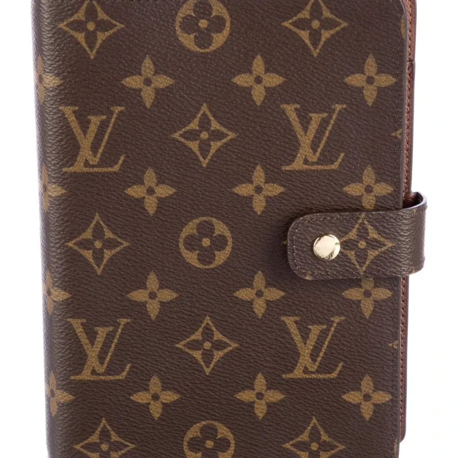 Louis Vuitton Small Agenda Monogram Coated Canvas Gold Hardware