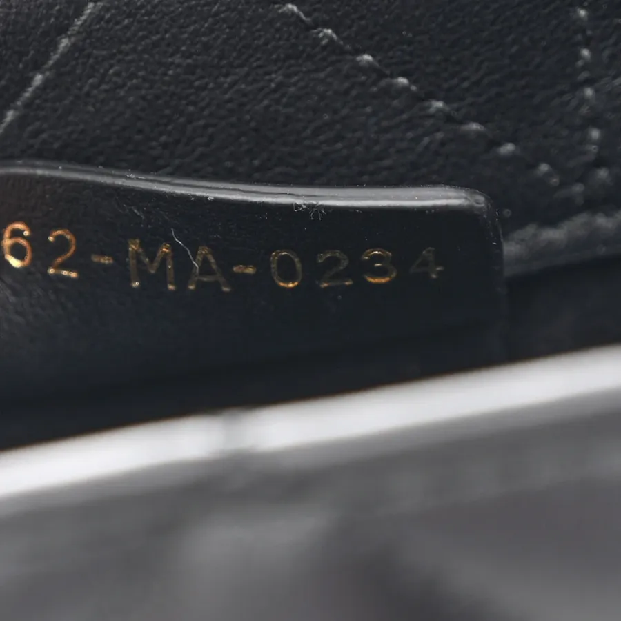 Dior Mini Book Tote Black Macrocannage Calfskin Leather Light Gold Hardware