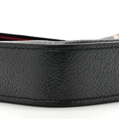 Louis Vuitton Felicie Pochette PM Black/Beige Giant Monogram Empreinte Leather Gold Hardware