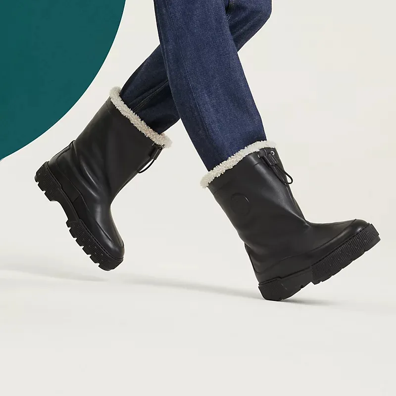 HERMES Journey Black ankle boots