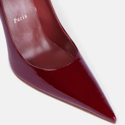 Christian Louboutin Red patent heels, pointy stiletto heels