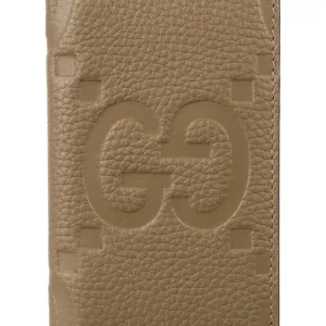 Gucci Medium Bifold Wallet Brown Jumbo GG Printed Calfskin Leather