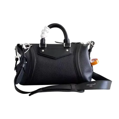 Louis Vuitton Biker PM Black Lambskin Leather Silver Hardware