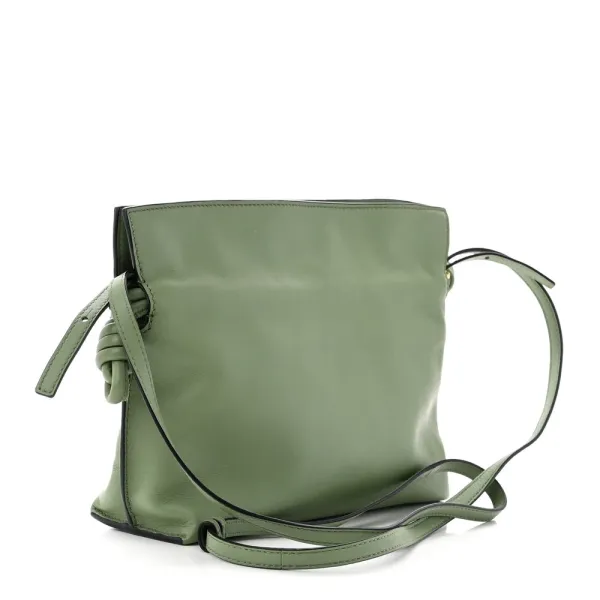 Loewe Flamenco Knot Bag Mini Avocado Calfskin Leather - Image 3