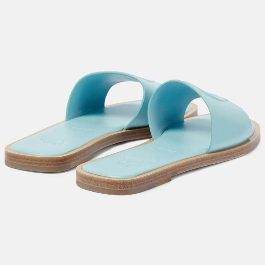Christian Louboutin Blue flat slipper sandals