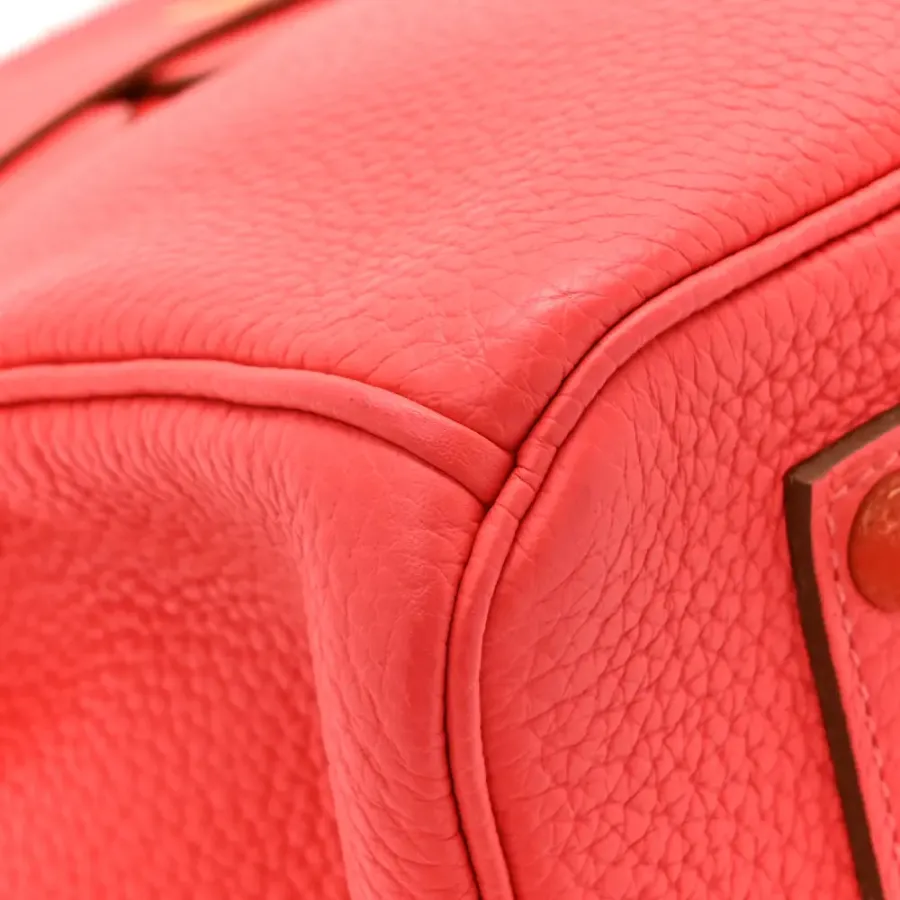 Hermès Birkin 35 Rose Jaipur Taurillon Clemence Leather Gold Hardware