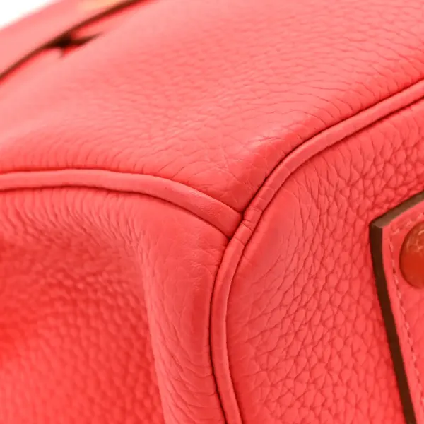 Hermès Birkin 35 Rose Jaipur Taurillon Clemence Leather Gold Hardware - Image 9