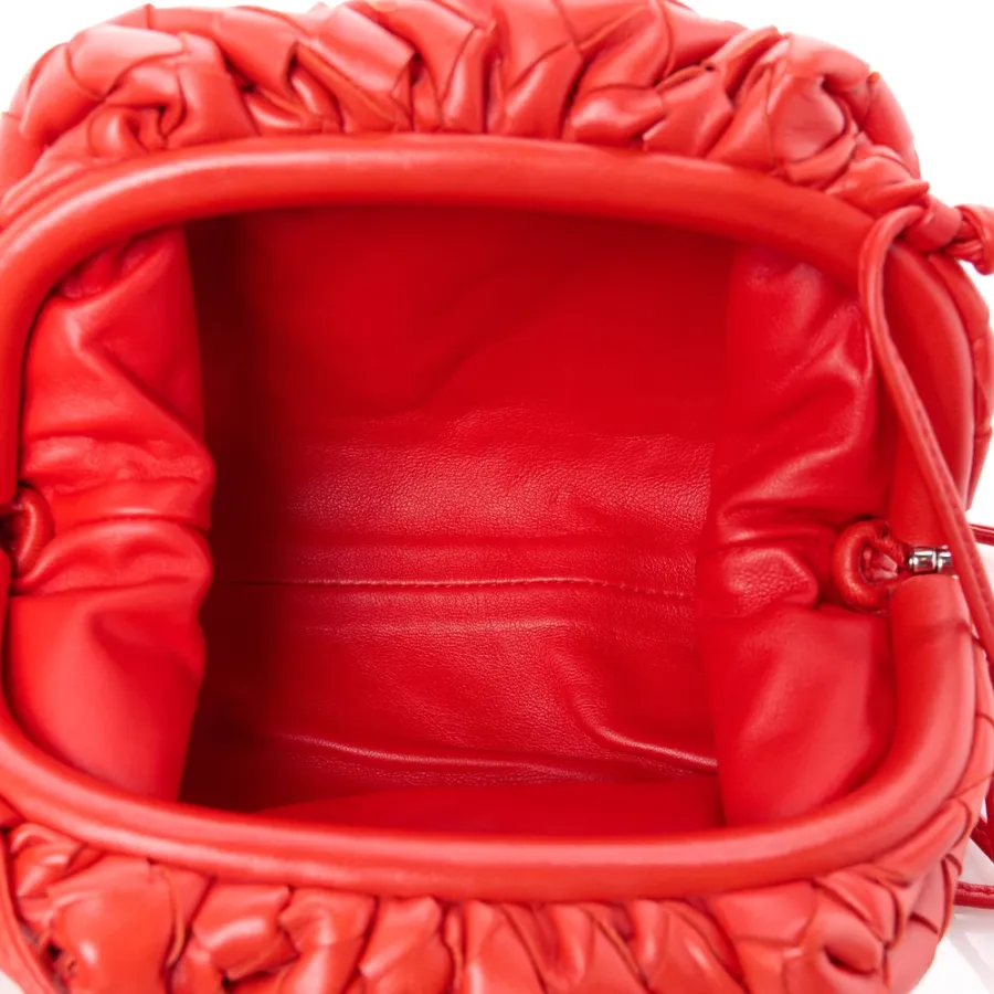 Bottega Veneta Mini Intrecciato The Pouch Lollipop Nappa Leather