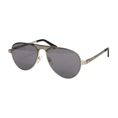 Cartier Pilot glasses blue gold/green gold/brown gold/grey gold/grey silver color Size 54口20-145