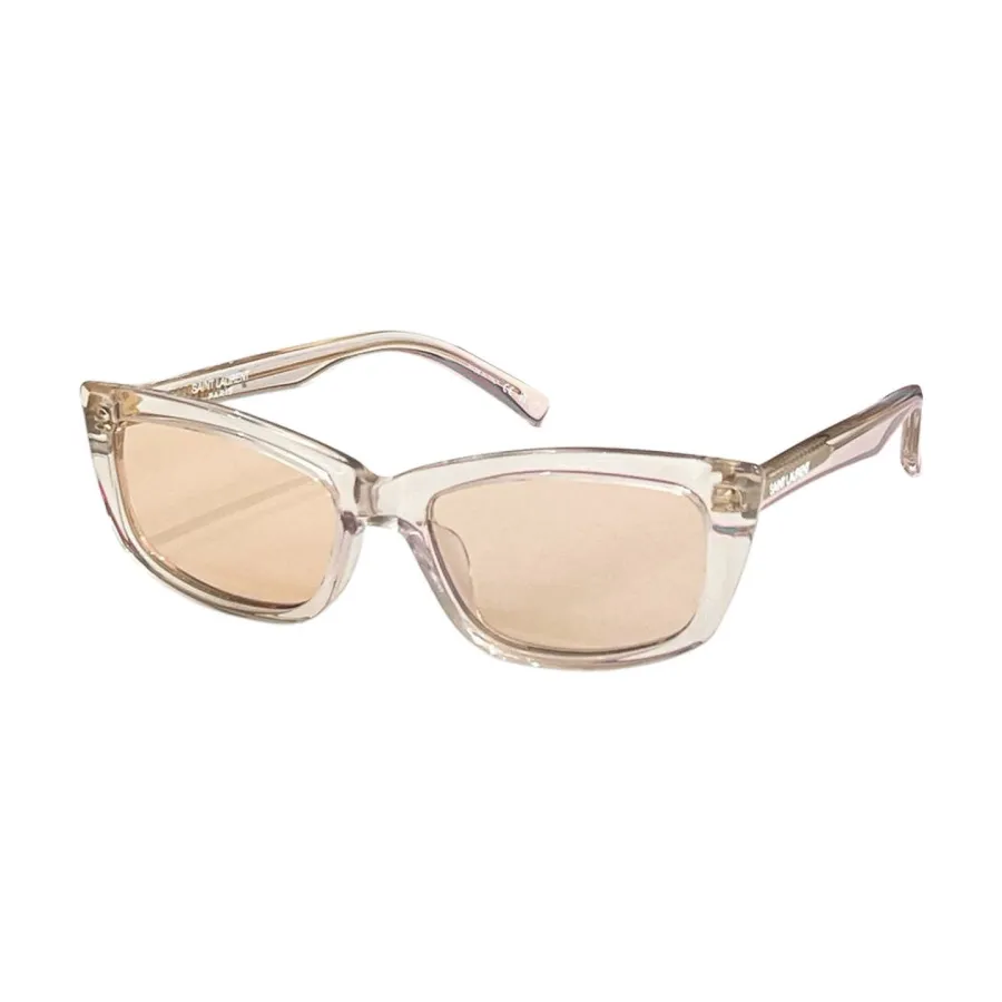 Saint Laurent square frame glasses white/black/tawny/leopard color Size 54口17-145