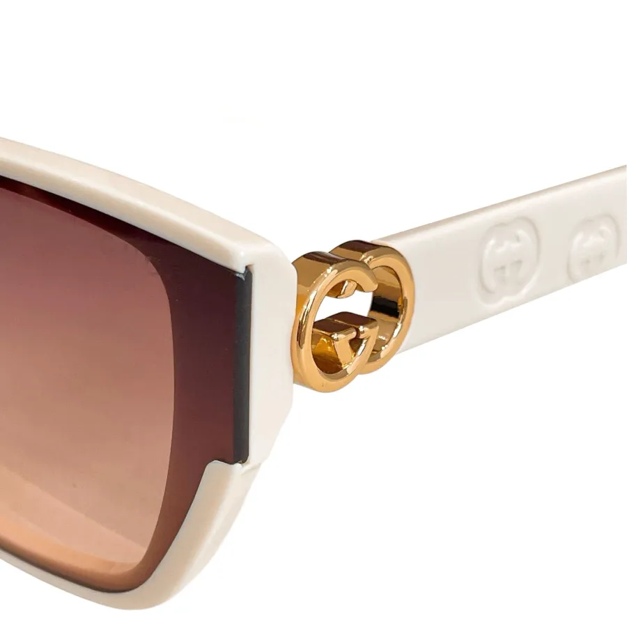 Gucci square frame glasses white/green/red/eggplant/leopard/black color Size 53口15-145